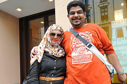 Achmed Almuhaish  und seine Frau Hadil