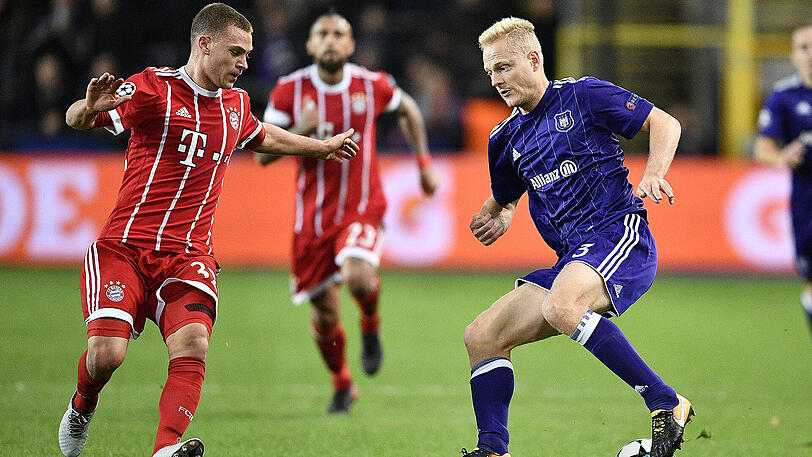 JOSHUA KIMMICH - NOTE 3. Der Rechtsverteidiger wirkte unkonzentriert. Der Dauerbrenner darf sich auch mal ein schwächeres Spiel leisten.