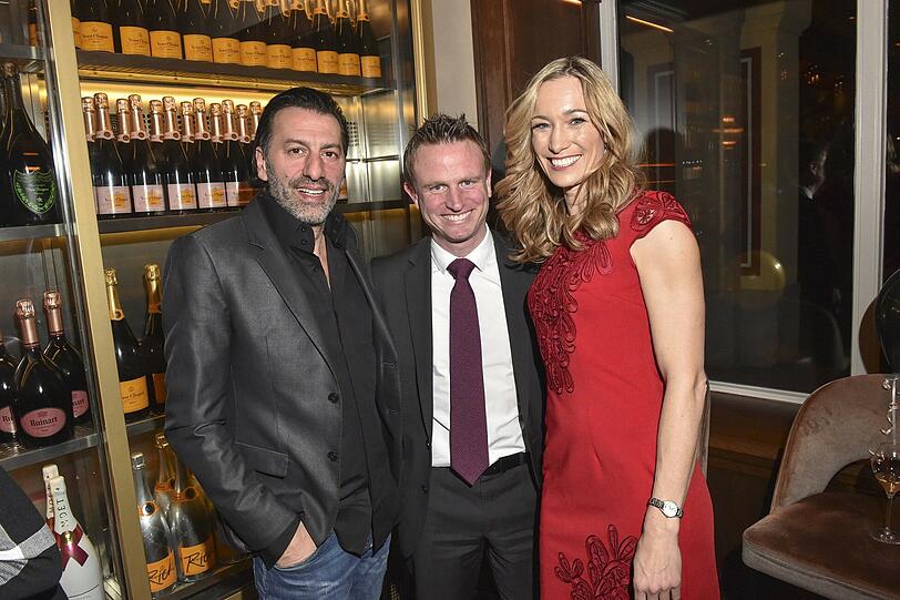 Ugo Crocamo mit Christine Theiss und Mann Hans Theiss