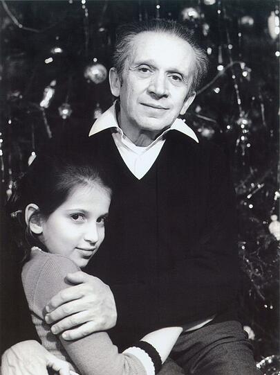 Mieczys³aw Weinberg mit seiner zweiten Tochter Anna.