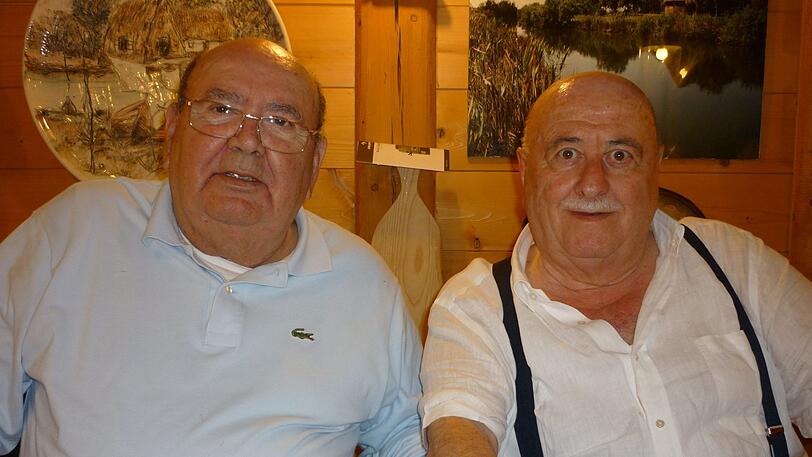 Enzo Brunello (l.) und Franco Basso.