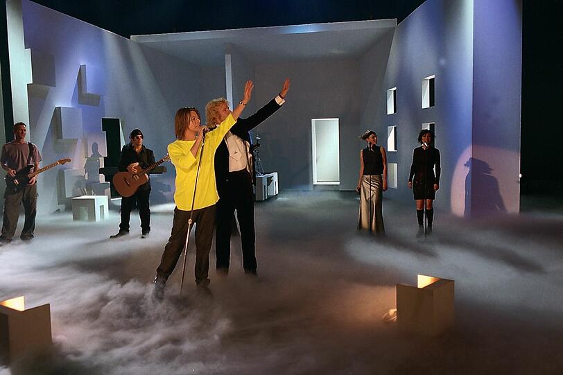 Gottschalk mit David Bowie.
