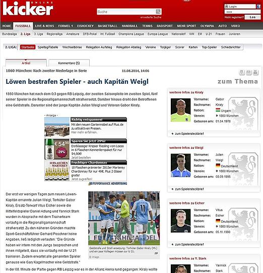 Rauswurf von Löwen-Spielern