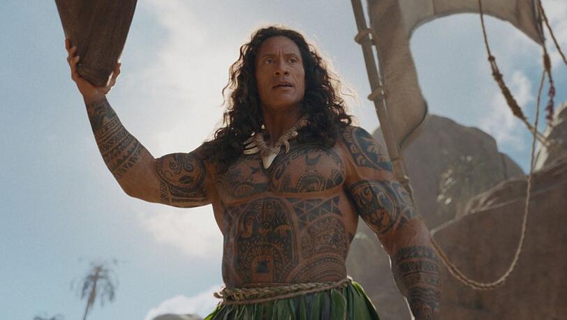 Dwayne Johnson im "Vaiana"-Realfilm. Dwayne Johnson im "Vaiana"-Realfilm.