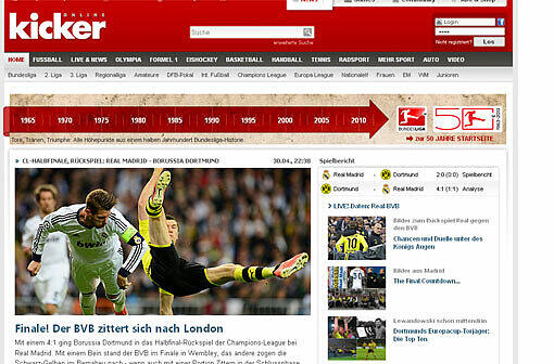 Der kicker&ldquo; hält fest: &bdquo;Der Bundesligist steht als erster Finalist für das Endspiel der Königsklasse in London fest, für die Madrilenen ist der Wettbewerb zu Ende. Nun wartet der BVB auf den Gegner: Bayern - oder doch noch Barcelona?&ldquo;