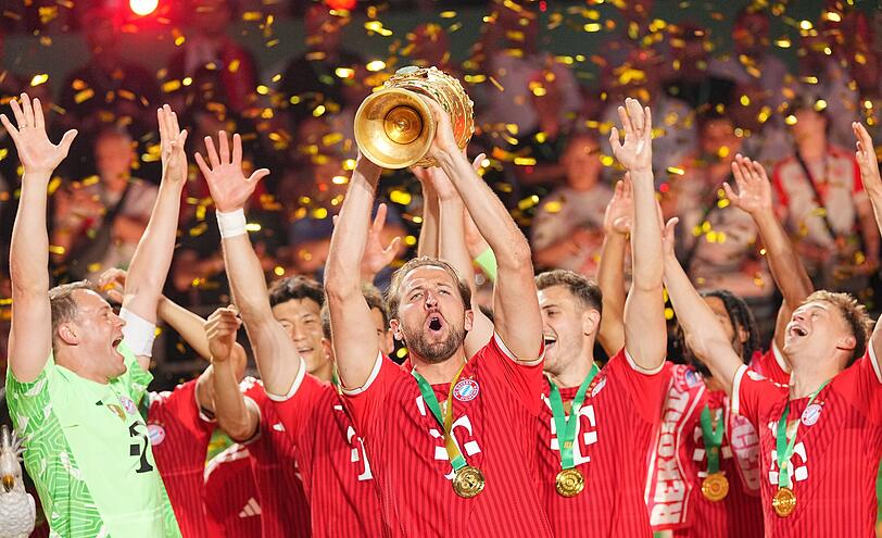 Harry Kane wird beim FC Bayern immer mehr zum Titelhamster. Harry Kane wird beim FC Bayern immer mehr zum Titelhamster.