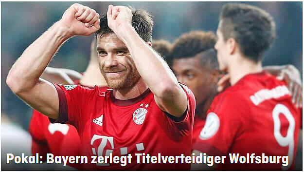 Die Pressestimmen zum Pokalspiel des FC Bayern gegen den VfL Wolfsburg.