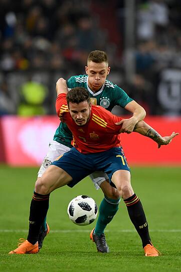 13. Das Jahr beginnt beim 1:1 gegen Spanien vielversprechend für Joshua Kimmich und seine Kollegen.