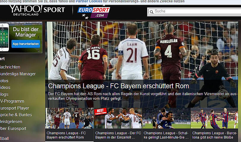 Von einer "Erschütterung" spricht Eurosport.