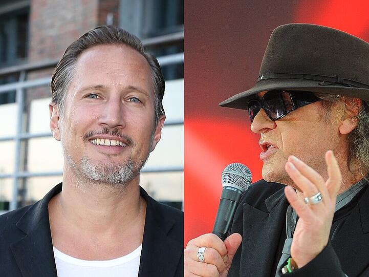Benno Fürmann (li.) und Udo Lindenberg engagieren sich für Flüchtlinge
