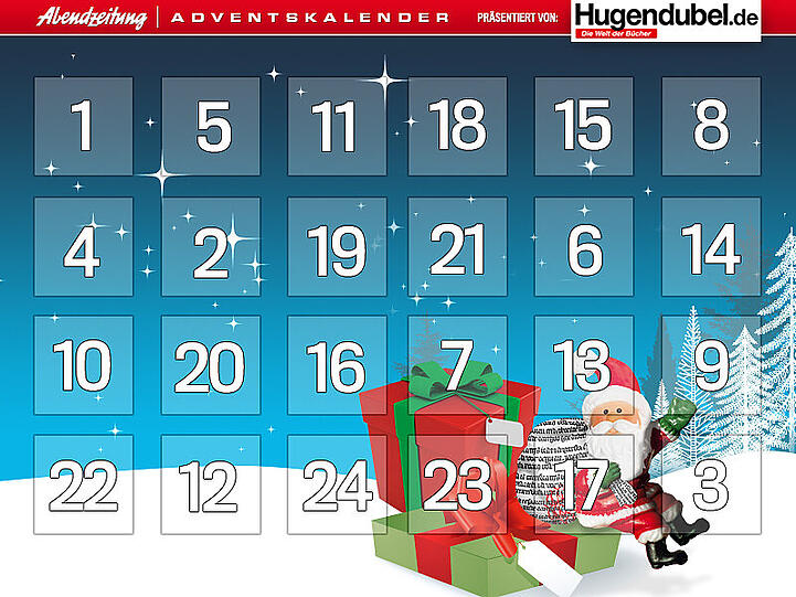 24mal, täglich aufs Neue: Der AZ-Online-Adventskalender steckt voller toller Gewinne.