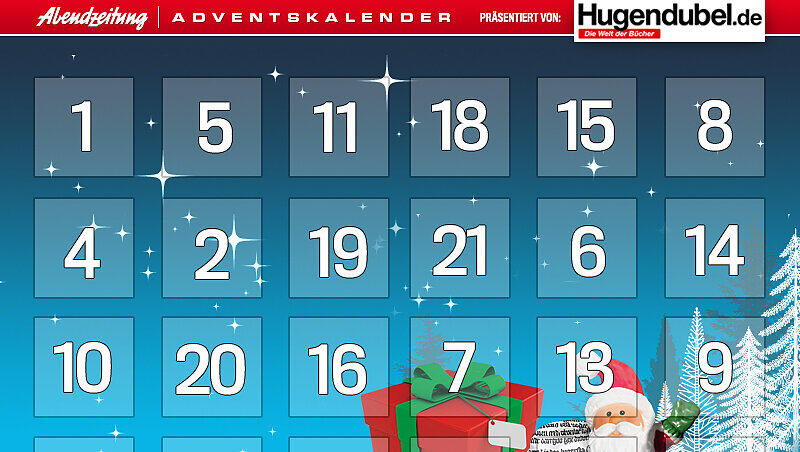 24mal, täglich aufs Neue: Der AZ-Online-Adventskalender steckt voller toller Gewinne. 24mal, täglich aufs Neue: Der AZ-Online-Adventskalender steckt voller toller Gewinne.