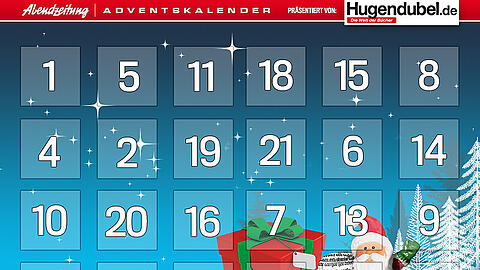24mal, täglich aufs Neue: Der AZ-Online-Adventskalender steckt voller toller Gewinne.