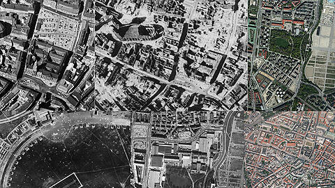 Seit knapp 90 Jahren lässt die Stadt das gesamte Stadtgebiet überfliegen. Die Luftaufnahmen zeigen München im Wandel. Eine historische Zeitreise zum Durchklicken.