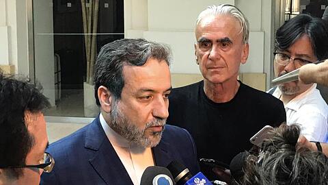 Irans Vize-Außenminister Abbas Araghchi bei den Verhandlungen über das Atomabkommen von 2015 in Wien.