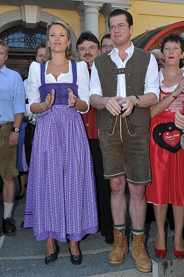 Karl-Theodor zu Guttenberg und seine Frau Stephanie