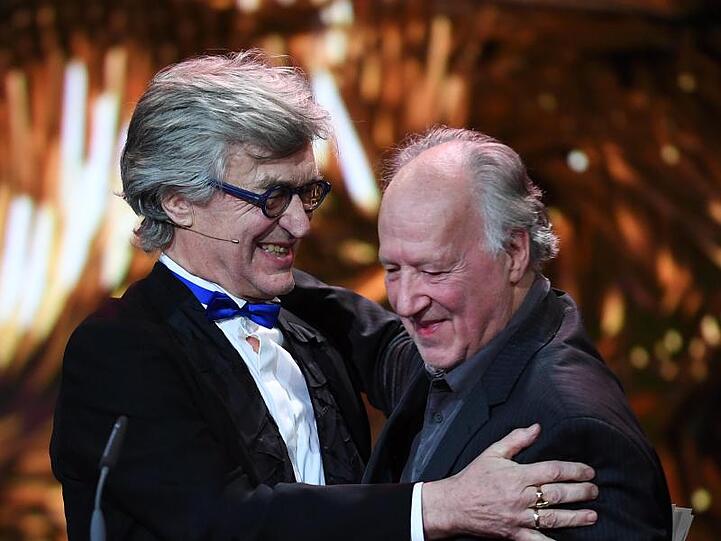 Zwei Pioniere des Neuen Deutschen Films: Wim Wenders und Werner Herzog.