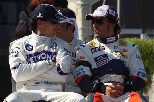 Seit jahren befreundet: Robert Kubica und Fernando Alonso (r.).