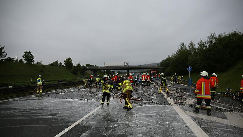Der Bierfahrer wurde nicht verletzt, das Bier hingegen schon.