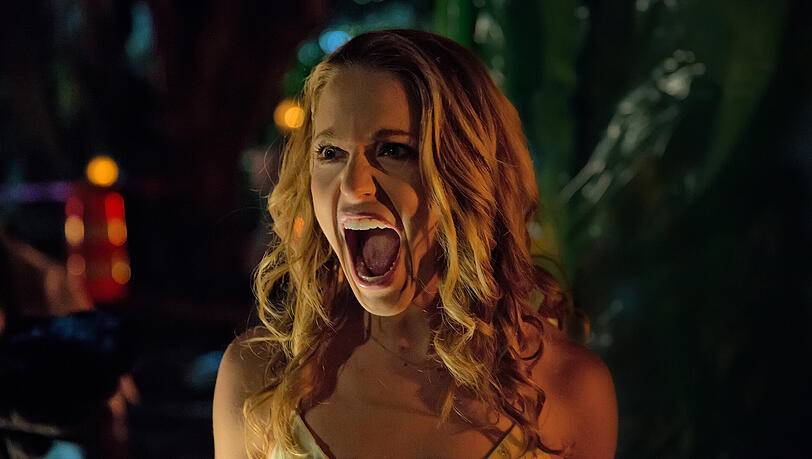 Kreisch! Schon wieder wird Tree (Jessica Rothe) an ihrem Geburtstag gemeuchelt. Kreisch! Schon wieder wird Tree (Jessica Rothe) an ihrem Geburtstag gemeuchelt.