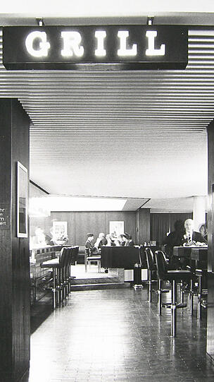 Vorbild USA: In den 60ern versucht man es mit einem Grill-Restaurant.