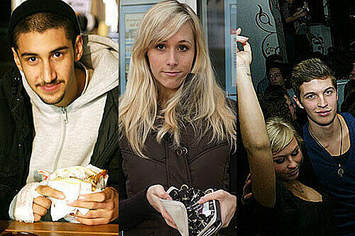 Faruk, Michaela und Lukas