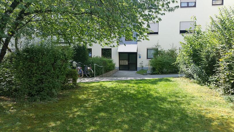 Das Grundstück, auf dem der ausgesetzte Säugling in Neuperlach gefunden wurde.
