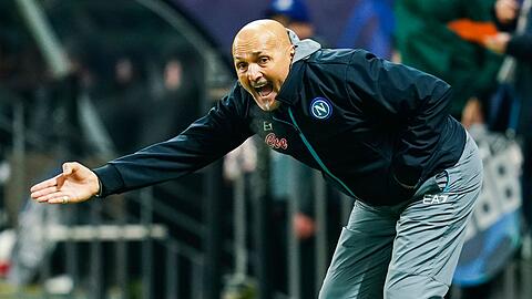 Neapels Trainer Luciano Spalletti regte sich über den Schiedsrichter auf.