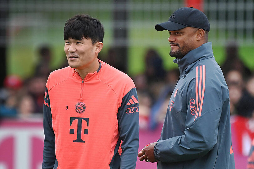 Sollte Kim (l.) den FC Bayern in diesem Sommer noch verlassen, könnte Trainer Kompany noch einen Neuling für die Defensive bekommen.