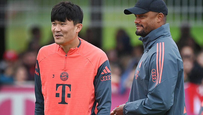 Sollte Kim (l.) den FC Bayern in diesem Sommer noch verlassen, könnte Trainer Kompany noch einen Neuling für die Defensive bekommen. Sollte Kim (l.) den FC Bayern in diesem Sommer noch verlassen, könnte Trainer Kompany noch einen Neuling für die Defensive bekommen.