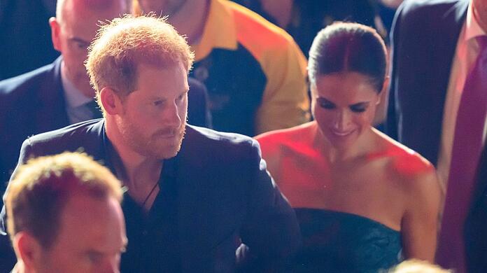 Prinz Harry und Herzogin Meghan bei der Abschlusszeremonie der Invictus Games in Düsseldorf.