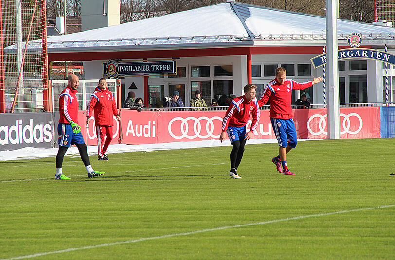 Der FC Bayern beim Samstagstraining nach der 1:4-Klatsche in Wolfsburg.