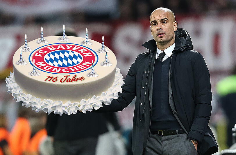 Die Bayern feiern 116-jähriges Bestehen. Pep Guardiola ist nicht unbedingt in Feierstimmung.