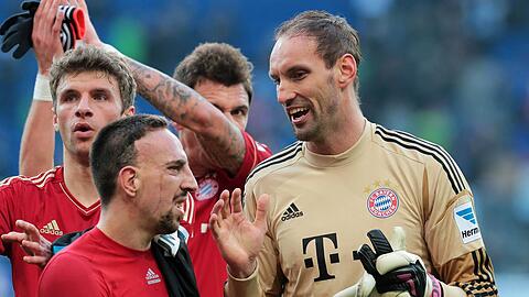 Ordentliches Bundesliga-Debüt für den FC Bayern: Torwart Tom Starke (r.) hielt seinen Kasten gegen seinen Ex-Klub 1899 Hoffenheim sauber.