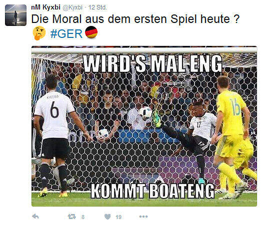 Im Internet wurde die Aktion von Boateng gefeiert.