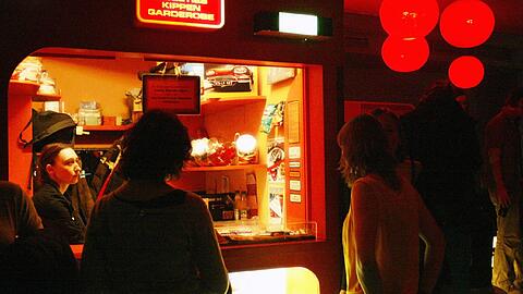 Doch noch nicht so schnell zu: Der berühmte Kiosk im Atomic Café.
