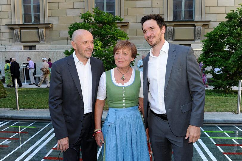 Christian Neureuther, Rosi Mittermaier und Sohn Felix