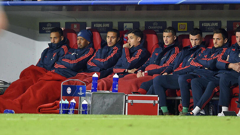 Im Sommer weg? Corentin Tolisso (l.), Jérôme Boateng (2.v.l.) und Sven Ulreich (r.).