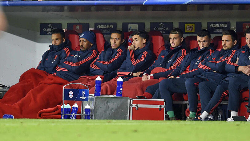 Im Sommer weg? Corentin Tolisso (l.), Jérôme Boateng (2.v.l.) und Sven Ulreich (r.). Im Sommer weg? Corentin Tolisso (l.), Jérôme Boateng (2.v.l.) und Sven Ulreich (r.).