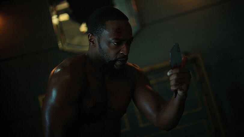 Marvel-Star Anthony Mackie in seiner "Altered Carbon"-Rolle des Takeshi Kovacs.