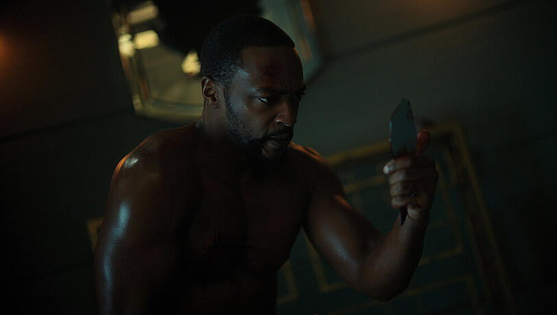 Marvel-Star Anthony Mackie in seiner "Altered Carbon"-Rolle des Takeshi Kovacs. Marvel-Star Anthony Mackie in seiner "Altered Carbon"-Rolle des Takeshi Kovacs.