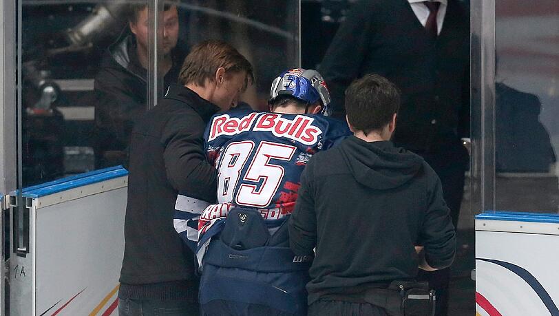 Musste gegen Augsburg verletzt vom Eis: Joachim Ramoser. Musste gegen Augsburg verletzt vom Eis: Joachim Ramoser.