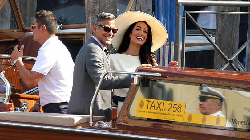 Traumhochzeit mit royalem Flair am Canal Grande: George Clooney und Amal Alamuddin 2014