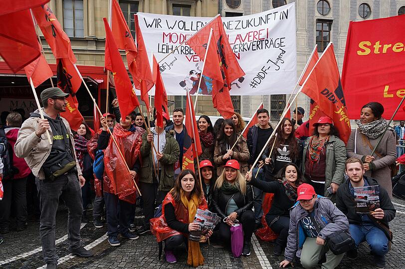 Bilder von der DGB-Kundgebung am Odeonsplatz.