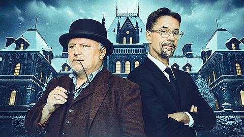 "Tödliches Spiel - Das Live-Krimi-Dinner": Axel Prahl (l.) und Jan Josef Liefers sind die Krimi-Masterminds. "Tödliches Spiel - Das Live-Krimi-Dinner": Axel Prahl (l.) und Jan Josef Liefers sind die Krimi-Masterminds.