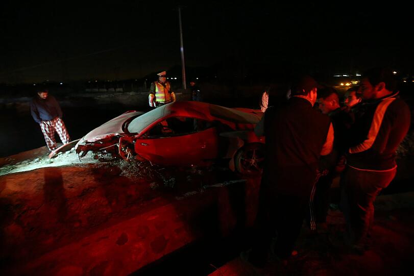 Vidal und seine Frau wurden bei dem Crash nur leicht verletzt.