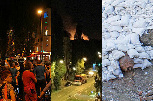 Feuer in Schwabing nach der Bombenentschärfung: Die Polizei musste immer wieder Schaulustige verscheuchen. Die Bilder vom Tag.