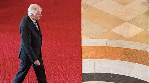 Sein letzter Neujahrsempfang im Kuppelsaal der Staatskanzlei: Ministerpräsident Horst Seehofer am 26. Februar 2018.