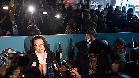 Die zentrale Figur in der Mindestlohn-Debatte: Bundesarbeitsministerin Andrea Nahles (SPD)