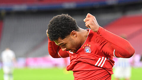 Der erste Spieler des FC Bayern, der positiv auf das Coronavirus getestet wurde: Serge Gnabry. Die Partie gegen Atlético Madrid am Mittwochabend konnte trotzdem wie geplant stattfinden.